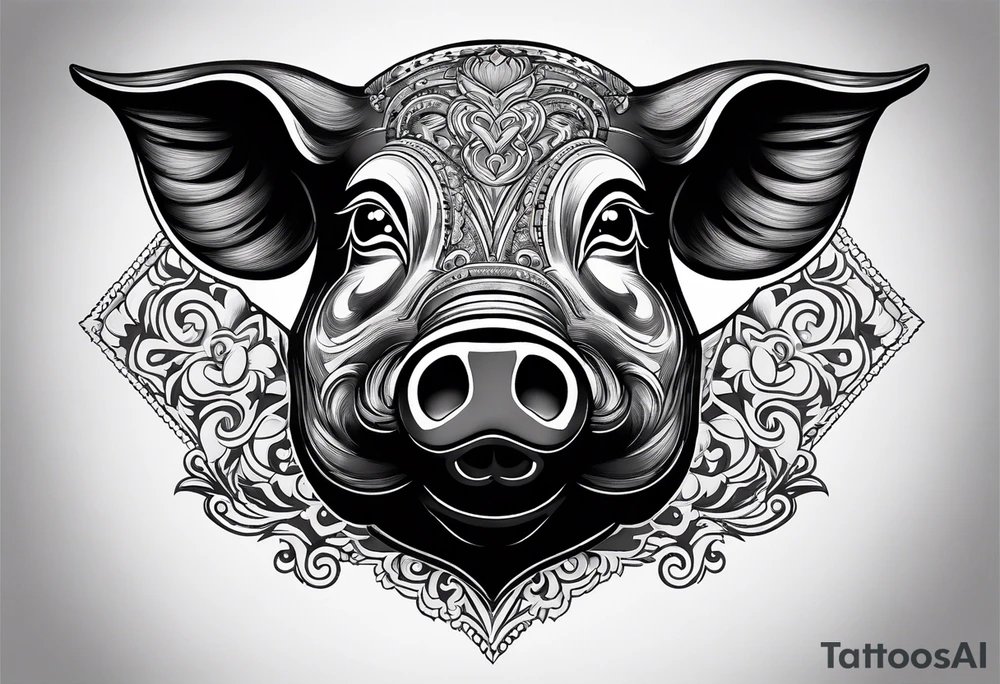 Pig head from Primus album cover tattoo idea