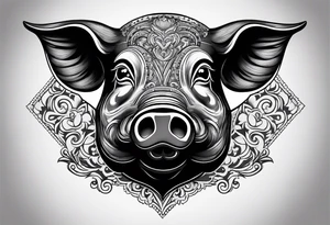 Pig head from Primus album cover tattoo idea