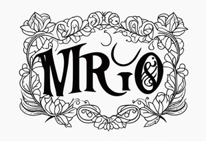 Virgo and Scorpio tattoo idea