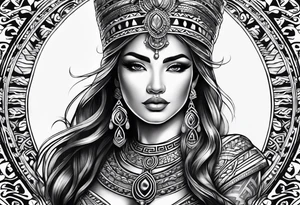 Peruvian goddess tattoo idea