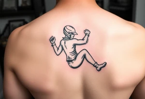 American traditional swinger with color tattoo idea