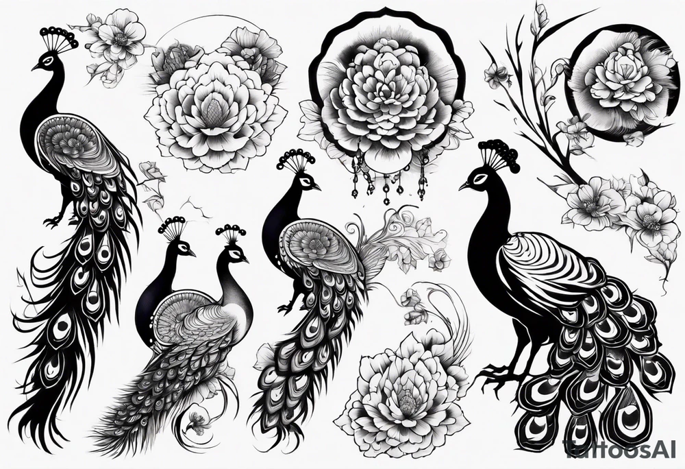 peacock tattoo idea