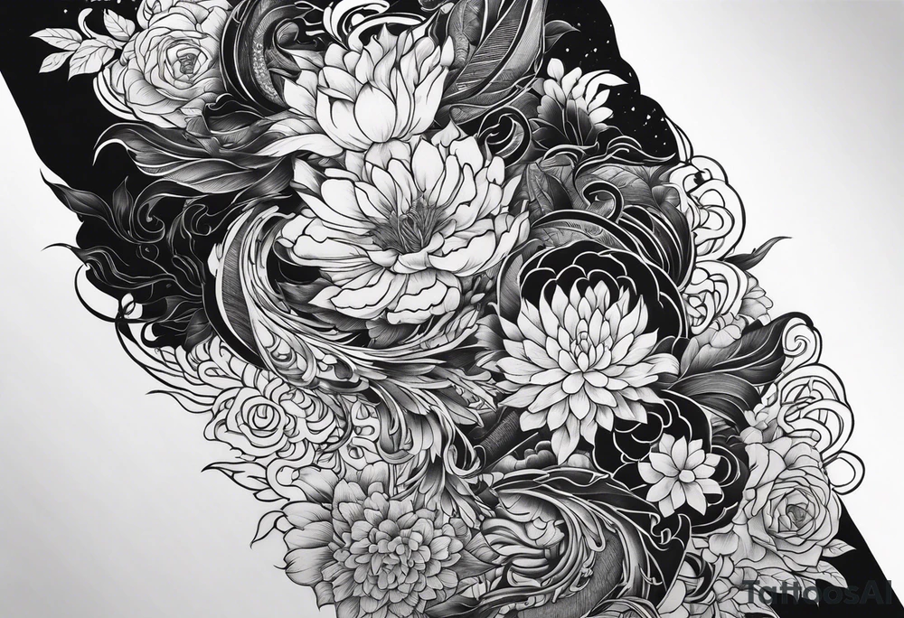 Reincarnation long forearm tattoo tattoo idea