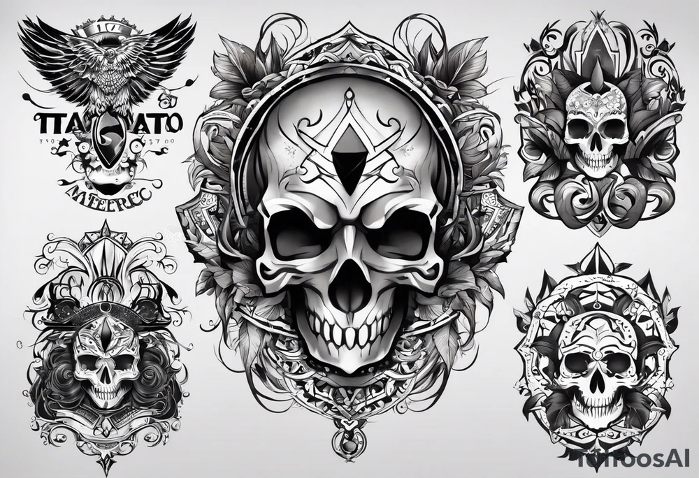 08.15.1966, 07.17.1974, 03.03.1992, 02.11.2008 and 02.02.2006 tattoo idea