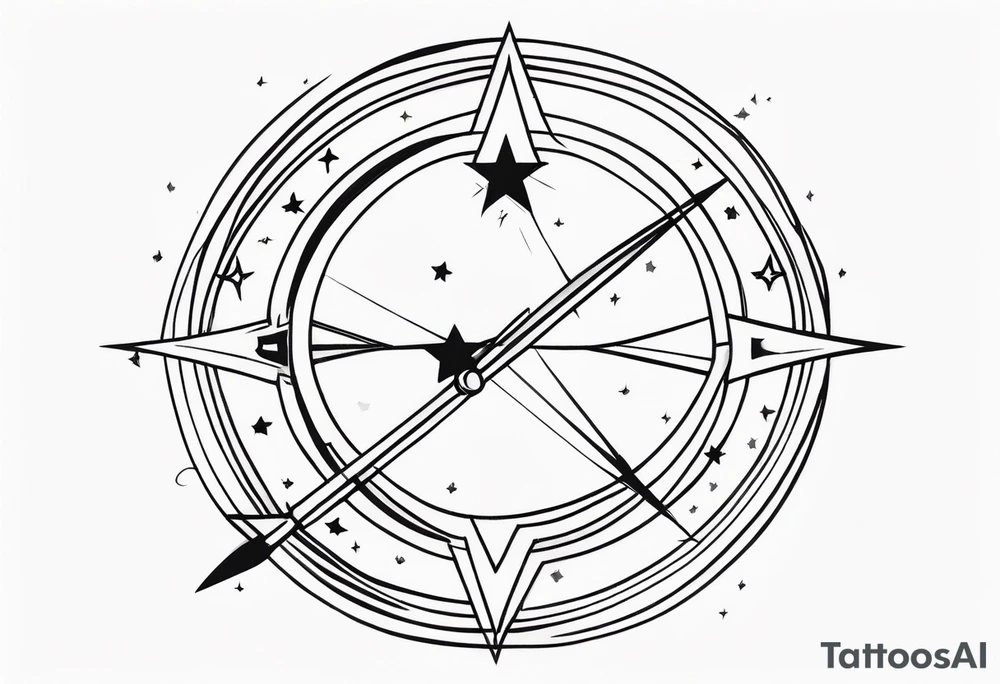 Sagittarius stars tattoo idea