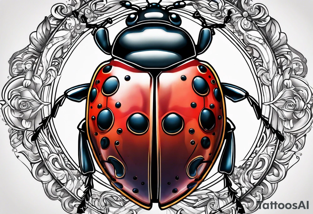 Lady bug tattoo idea