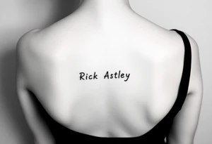 Rick Astley meme tattoo idea