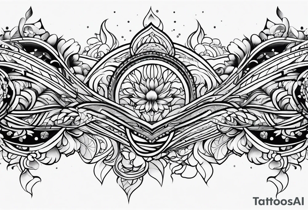 armband, lines tattoo idea