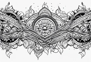 armband, lines tattoo idea