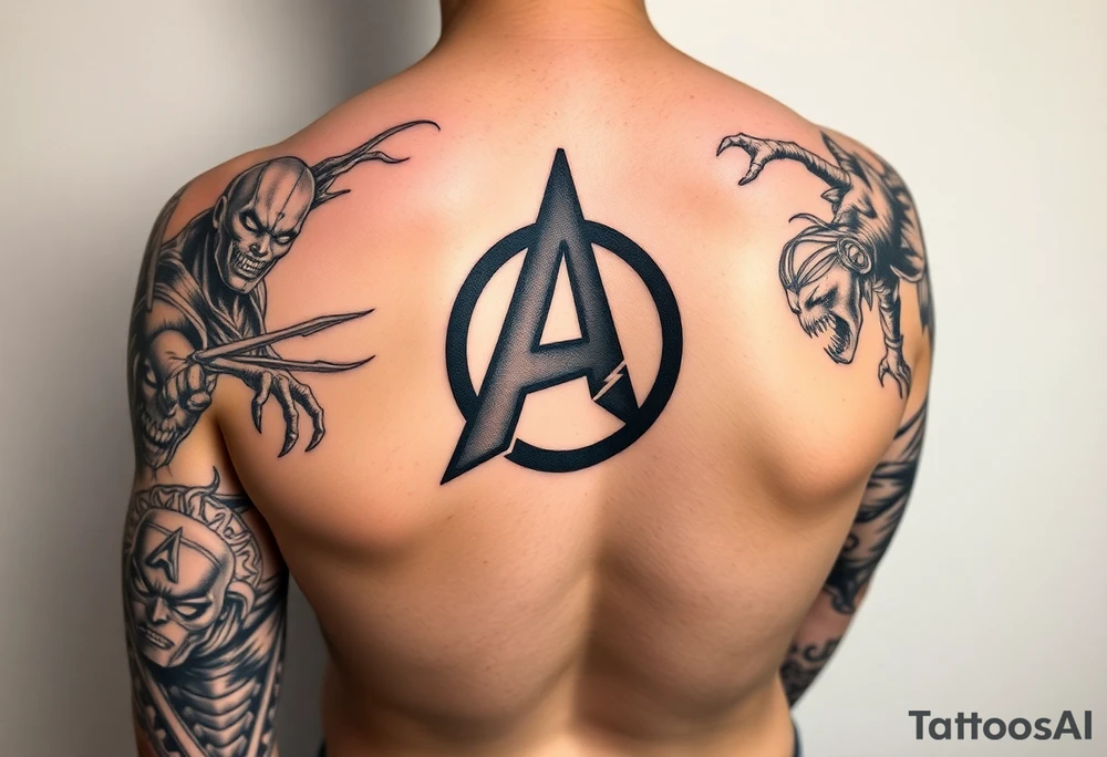 I want to get sleeves, but my arms are smaller. I want my left sleeve to be marvel, comic villains, and I want my right sleeve to be marvel comic heroes. I would like as many characters as possible on my sleeves and they can be separated with things like webbing, infinity, saga related, cosmic, lightning, or cityscapes I would like my characters to be less of the mainstream characters in the Marvel, cinematic universe, and more characters from stories throughout marvels history. tattoo idea