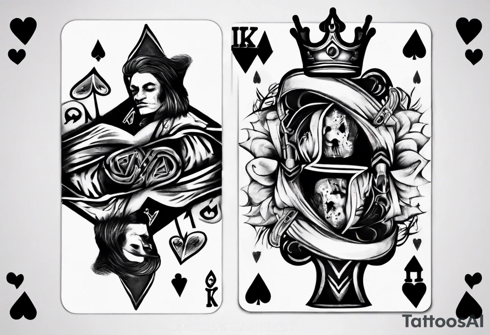 King of hearts tattoo idea