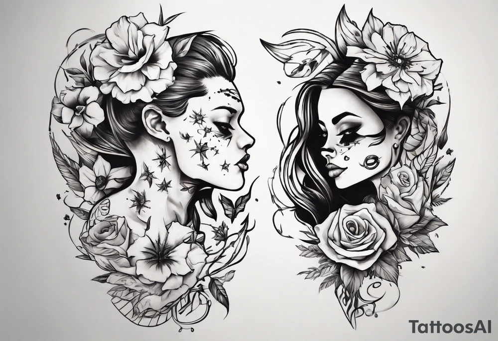 Matching tattoos for couples tattoo idea