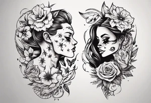 Matching tattoos for couples tattoo idea