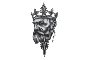 patriarch kiril head on the front of neck but in a way where it wont age poorly tattoo idea