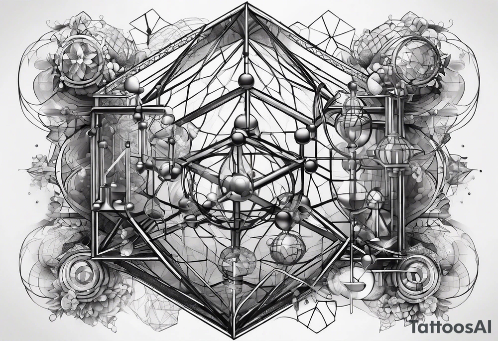 Chemistry adrenaline molecular structure tattoo idea