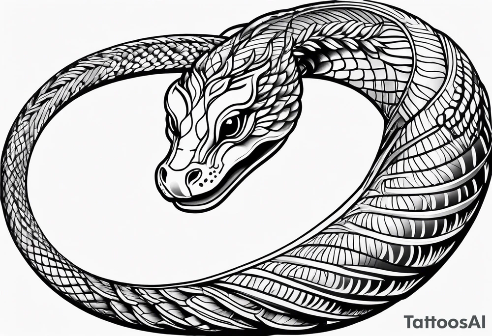 snake arm tattoo idea