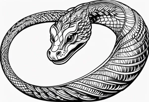 snake arm tattoo idea