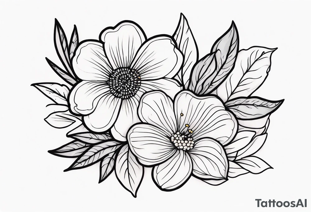 Flowers tattoo idea