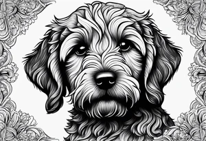 Doobie labradoodle puppy tattoo idea