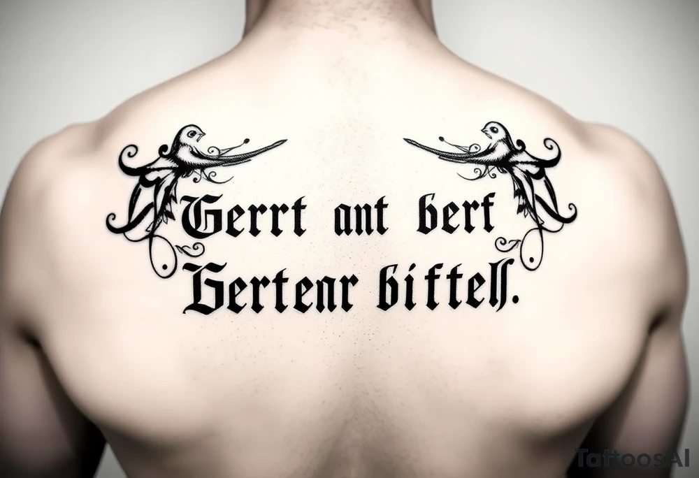 german sayings tattoo idea