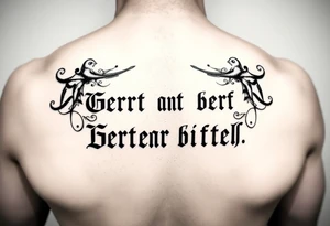 german sayings tattoo idea