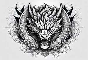 Dragon Ryu on the forearm tattoo idea