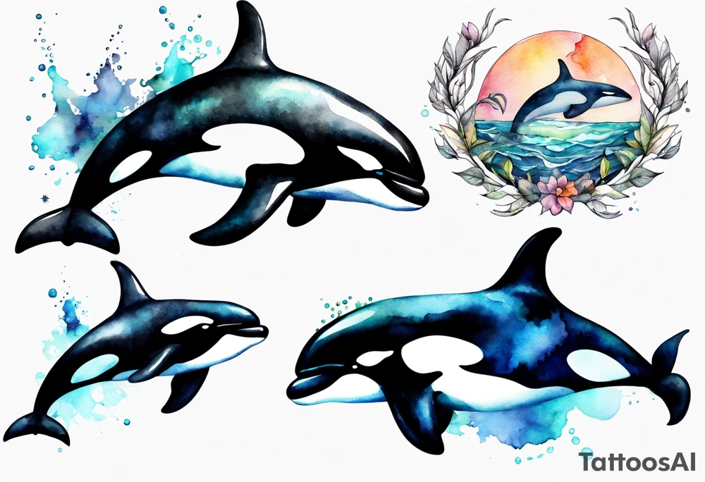 Orca tattoo idea