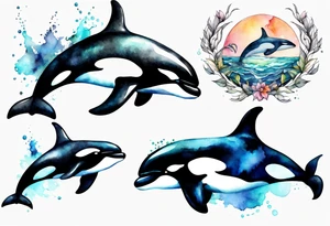 Orca tattoo idea
