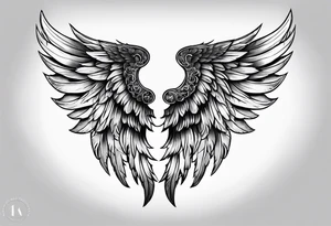 Angel wings tattoo idea