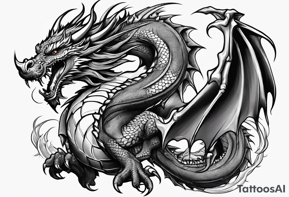 dragon tattoo idea
