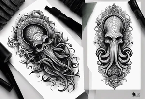 Chthulu forearm tattoo tattoo idea