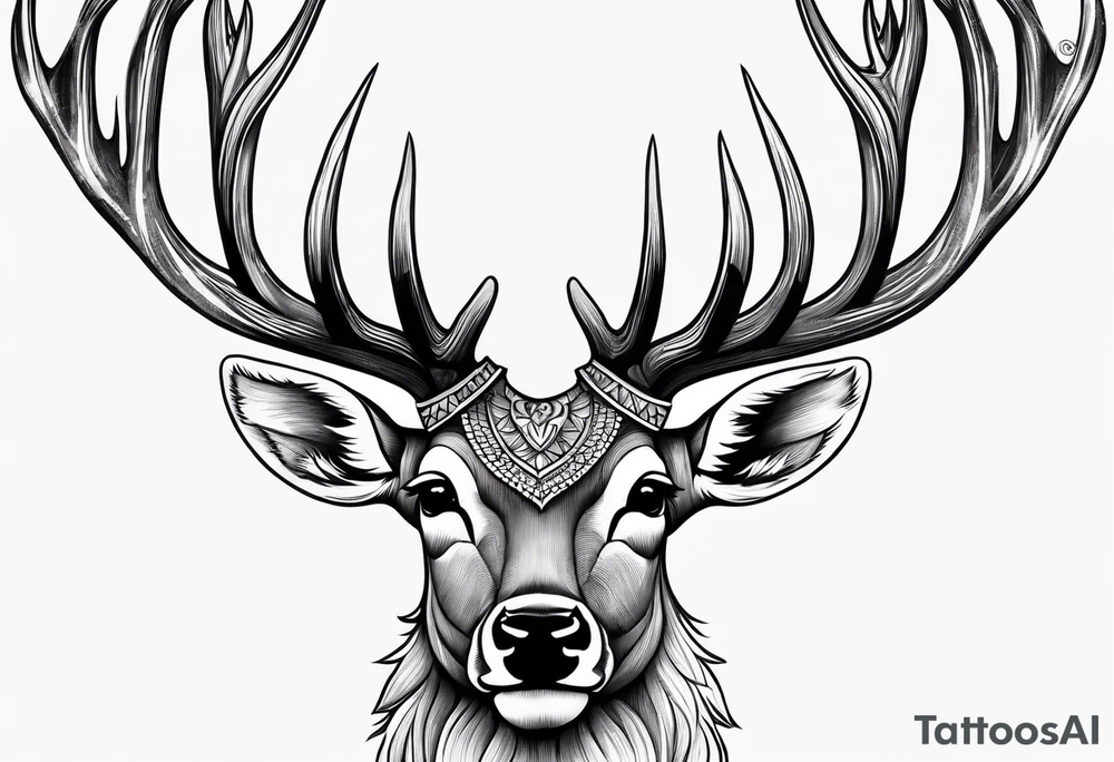 A deer that is big tattoo idea