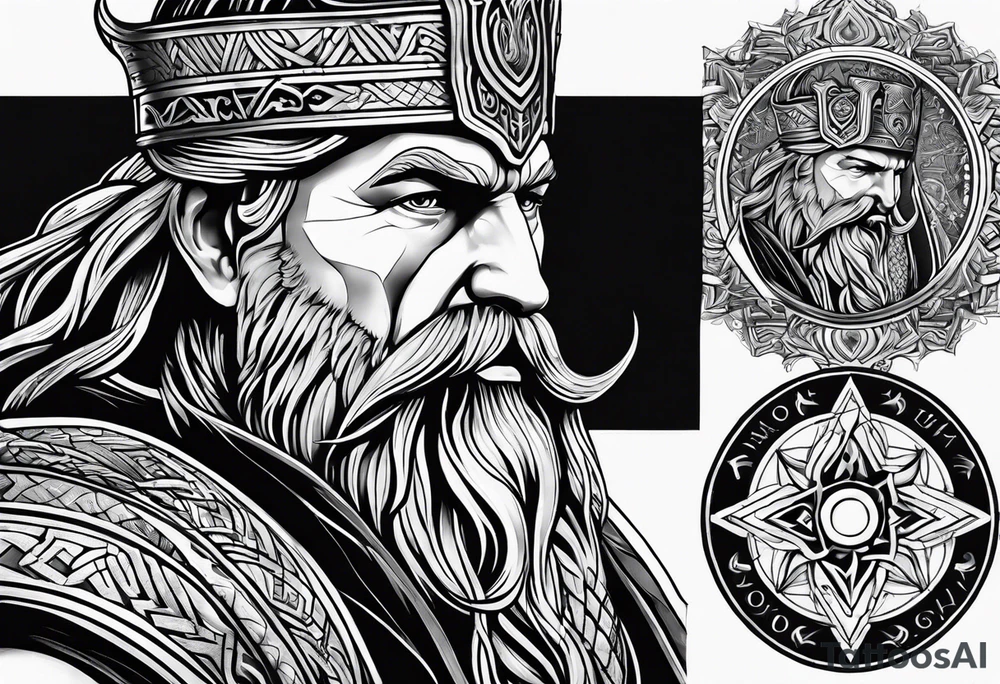 odin nordic tattoo idea