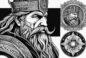odin nordic tattoo idea