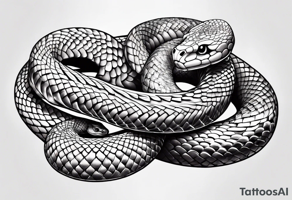 snake wrapped around wrist tattoo idea