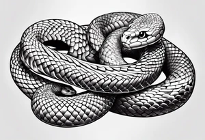snake wrapped around wrist tattoo idea