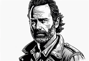 The walking dead rick grimes objet tattoo idea