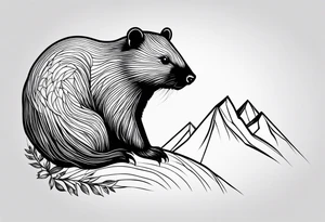 mountain beaver tattoo idea