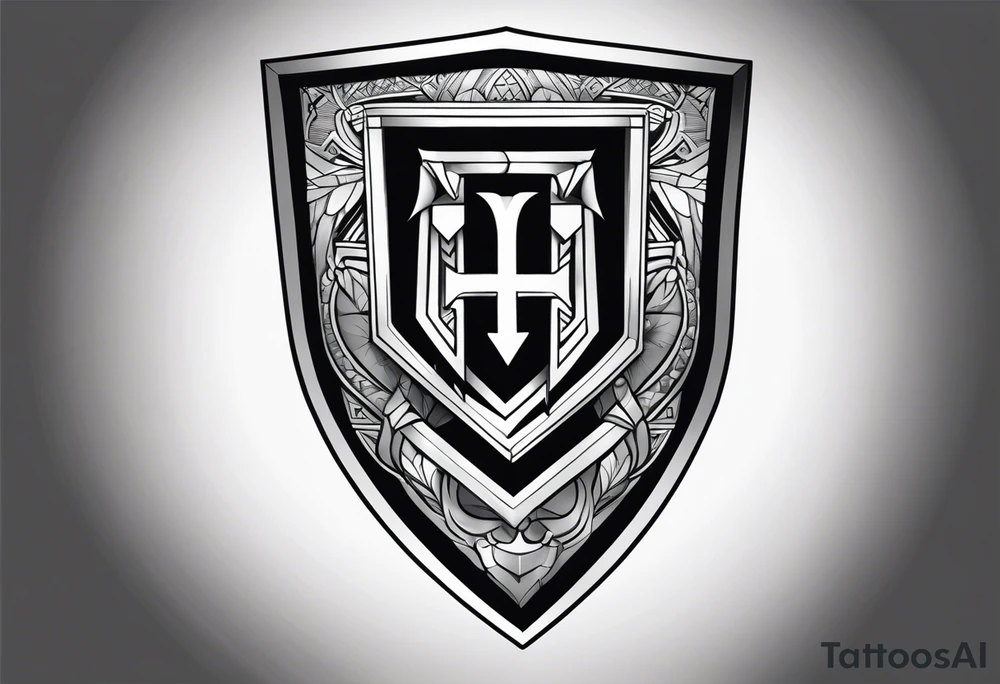 shield sleeve tattoo tattoo idea