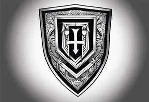 shield sleeve tattoo tattoo idea