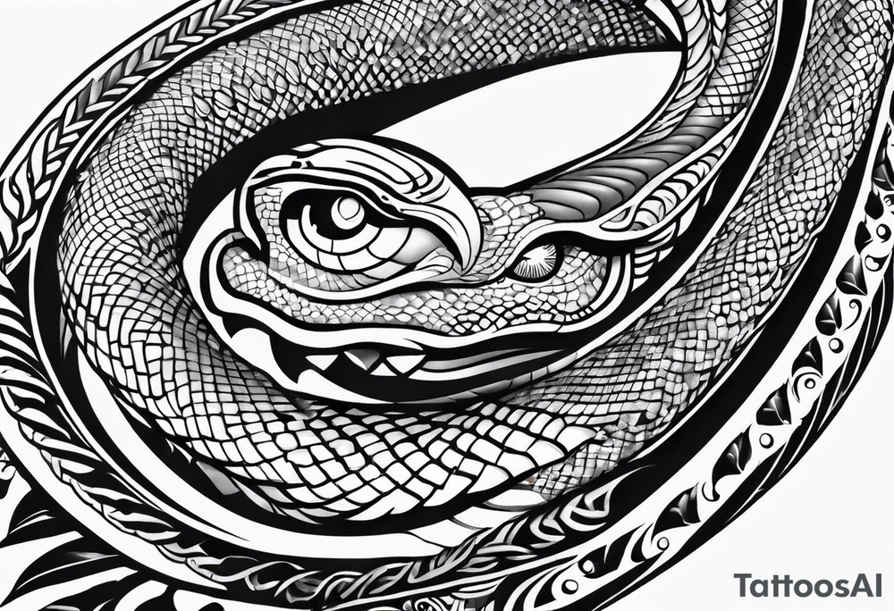 Uma cobra fofa tattoo idea