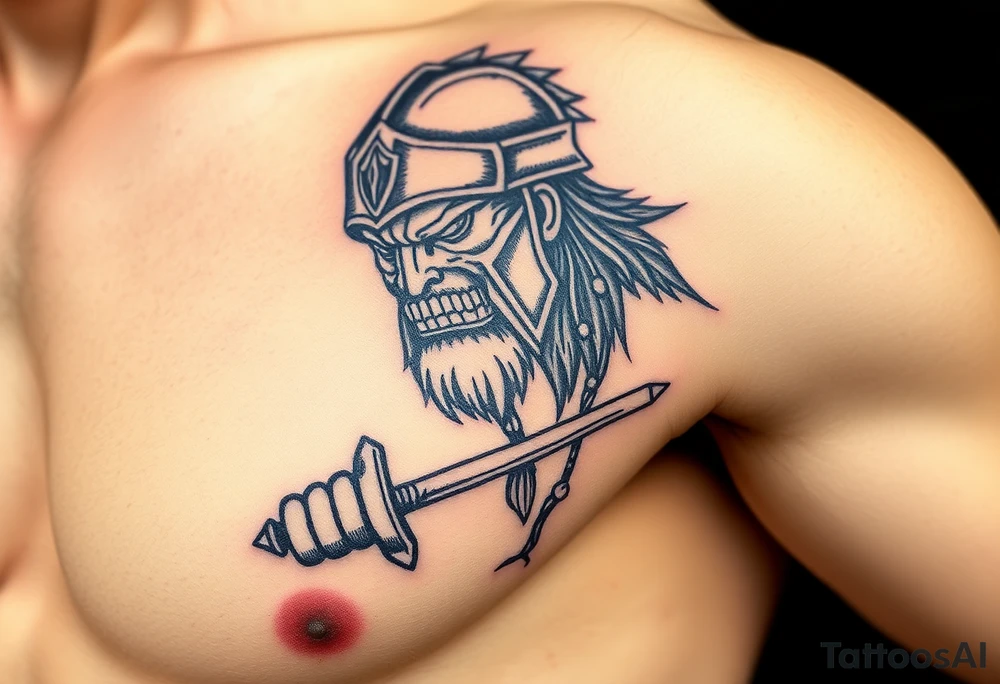 warrior tattoo idea