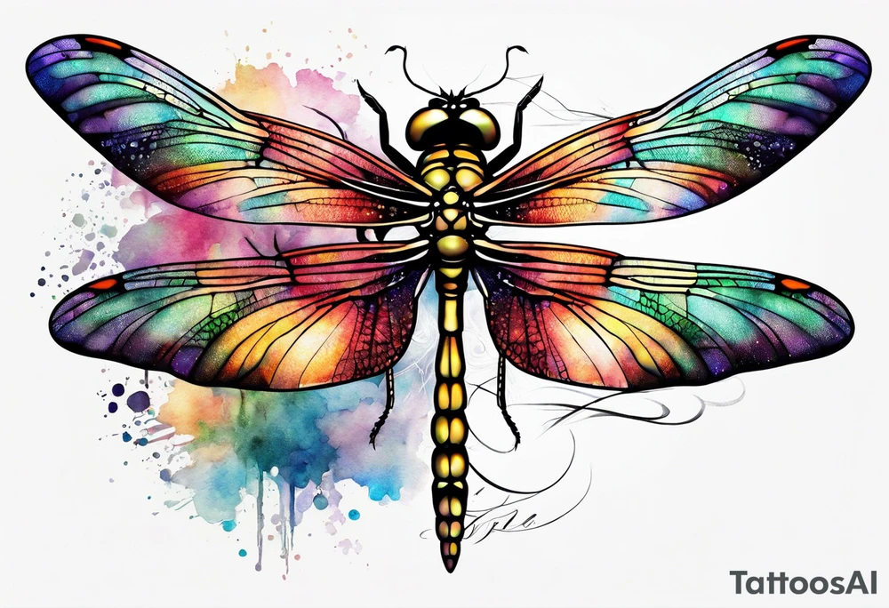 Dragonfly with infinity symbol tattoo idea