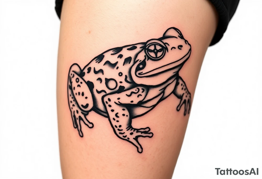 Toad sage japanese traditional tattoo idea