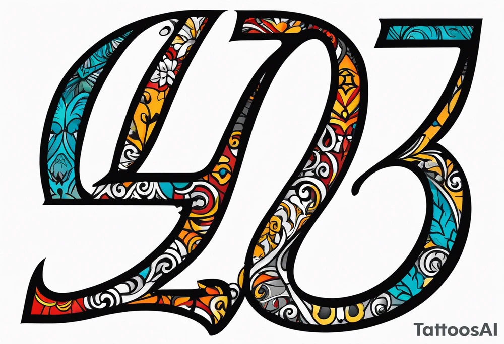 number "13" tattoo idea