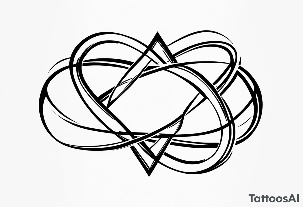 Double infinity symbol with TB5 shown once inside symbol tattoo idea