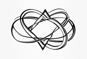 Double infinity symbol with TB5 shown once inside symbol tattoo idea