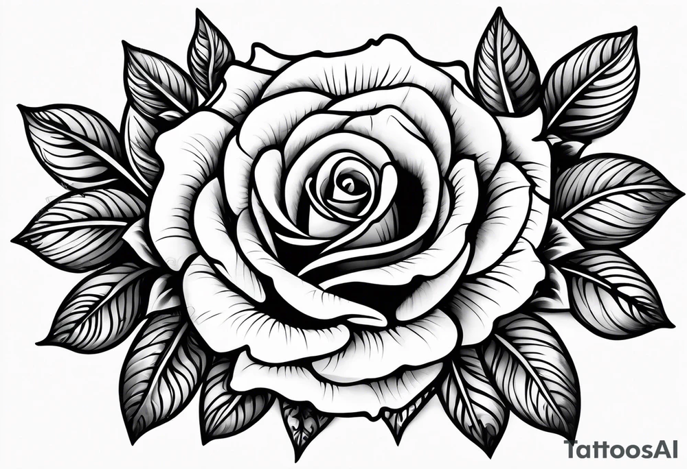 alley rose tattoo idea