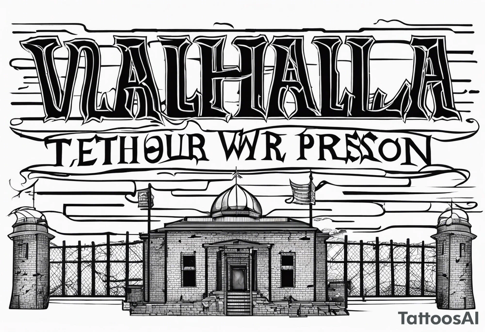 valhalla barb wire prison tattoo idea