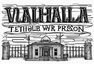 valhalla barb wire prison tattoo idea